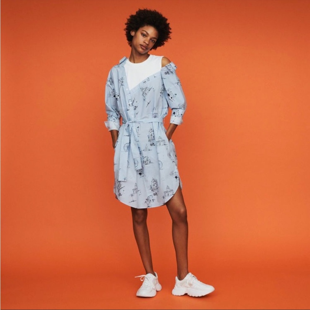 Maje Cold Shoulder Dress